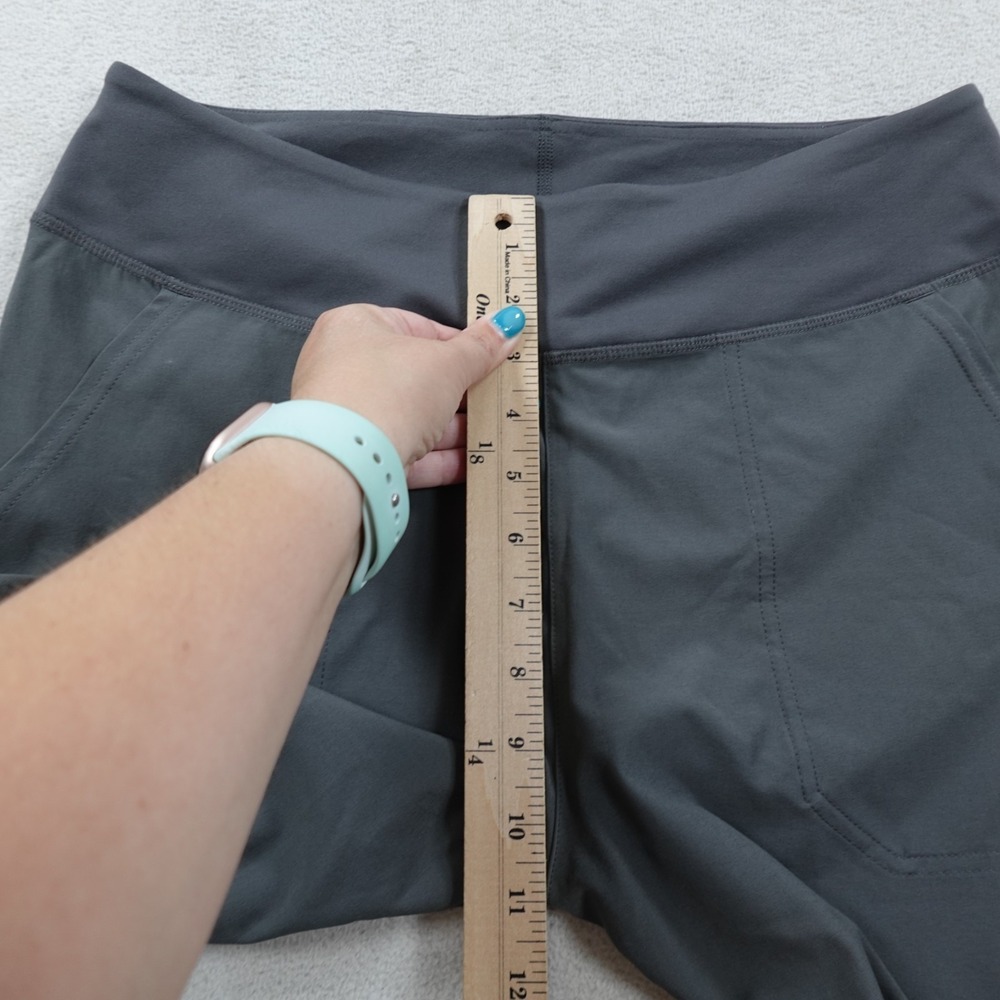 Patagonia Happy Hike Studio Pants Womens Medium Forge Gray Pull On Jogger Hiking - Picture 12 of 15